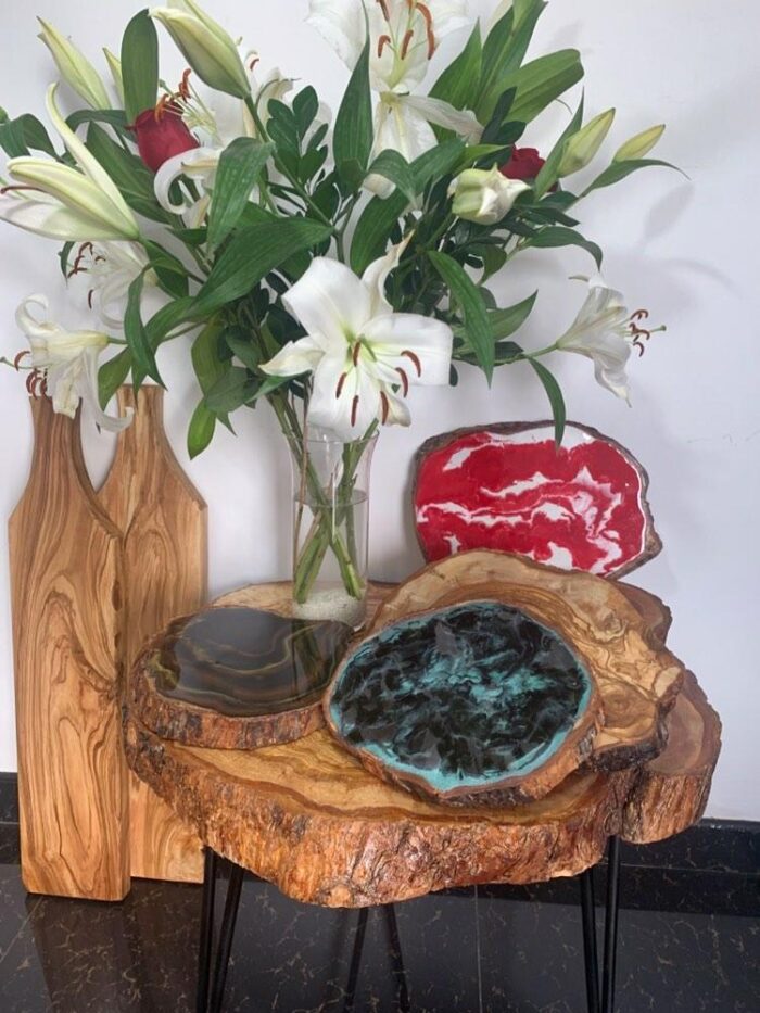 Tabla alargada para fiambres y quesos. x 45cms.